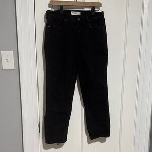 Abercrombie & Fitch Women's Black Straight Leg Jeans